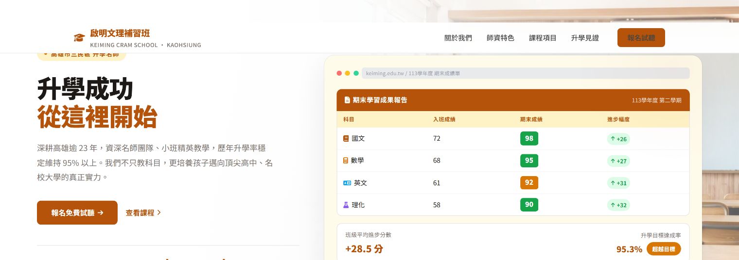 education-a 白色簡約版型預覽