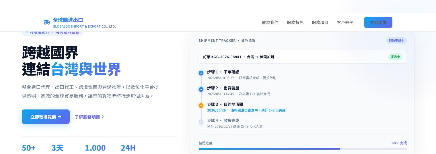 trade-c 活潑漸層版型預覽